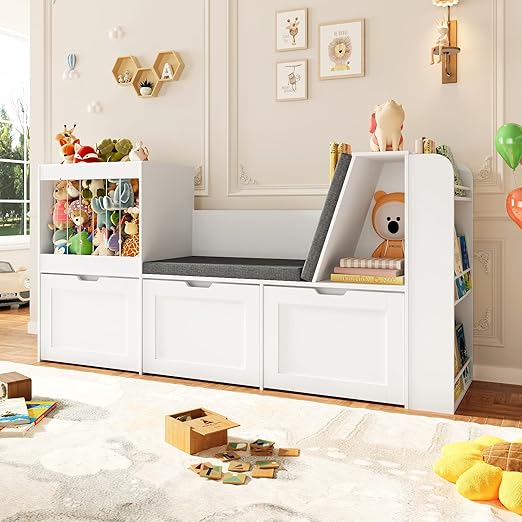 Kids Reading Nook with Storage