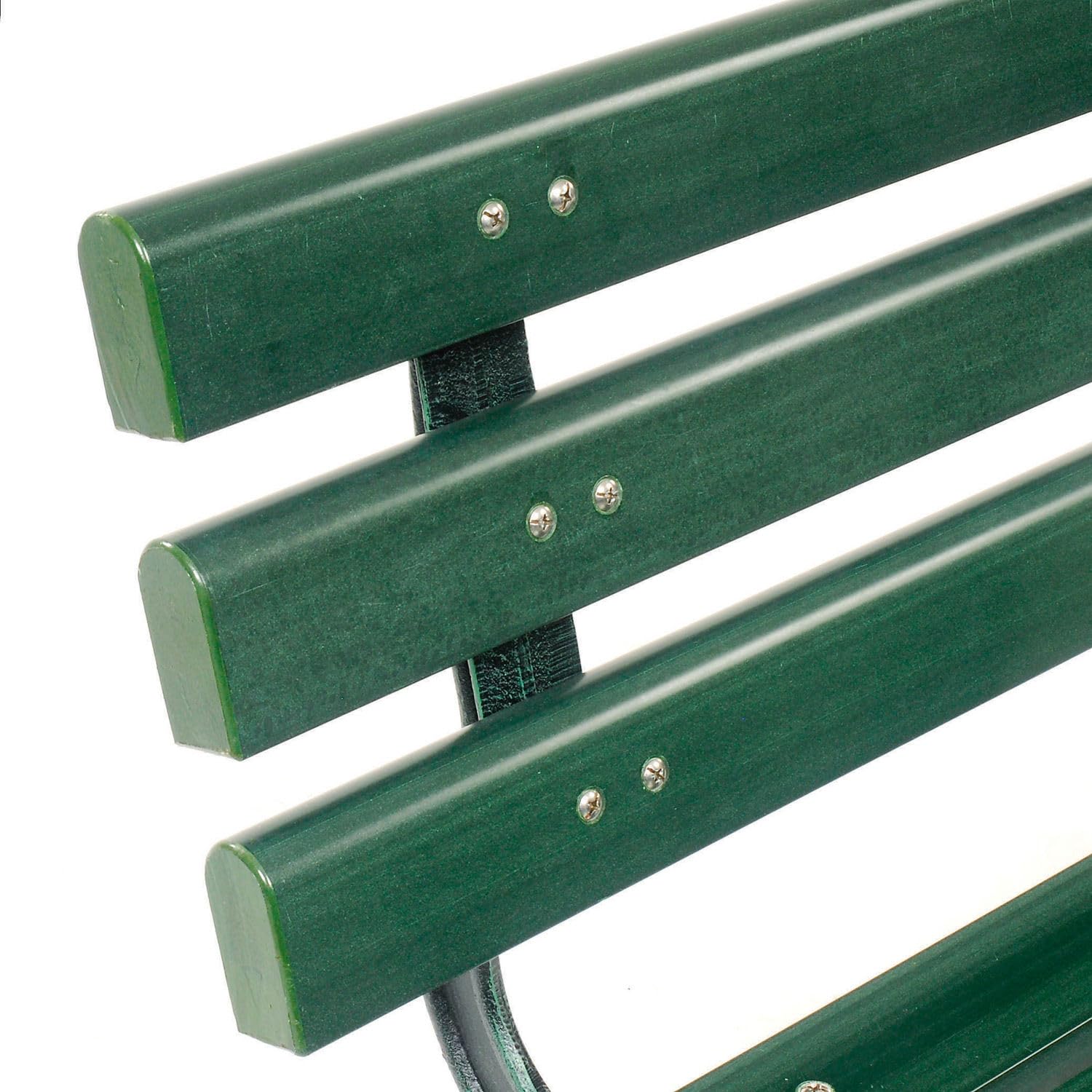 4' Outdoor Park Bench with Backrest
