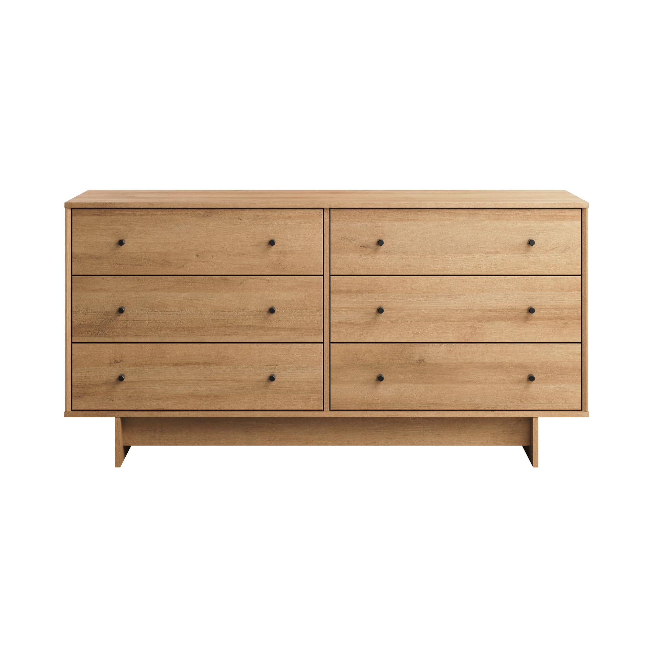 Finnley 6-Drawer Dresser in Natural Oak