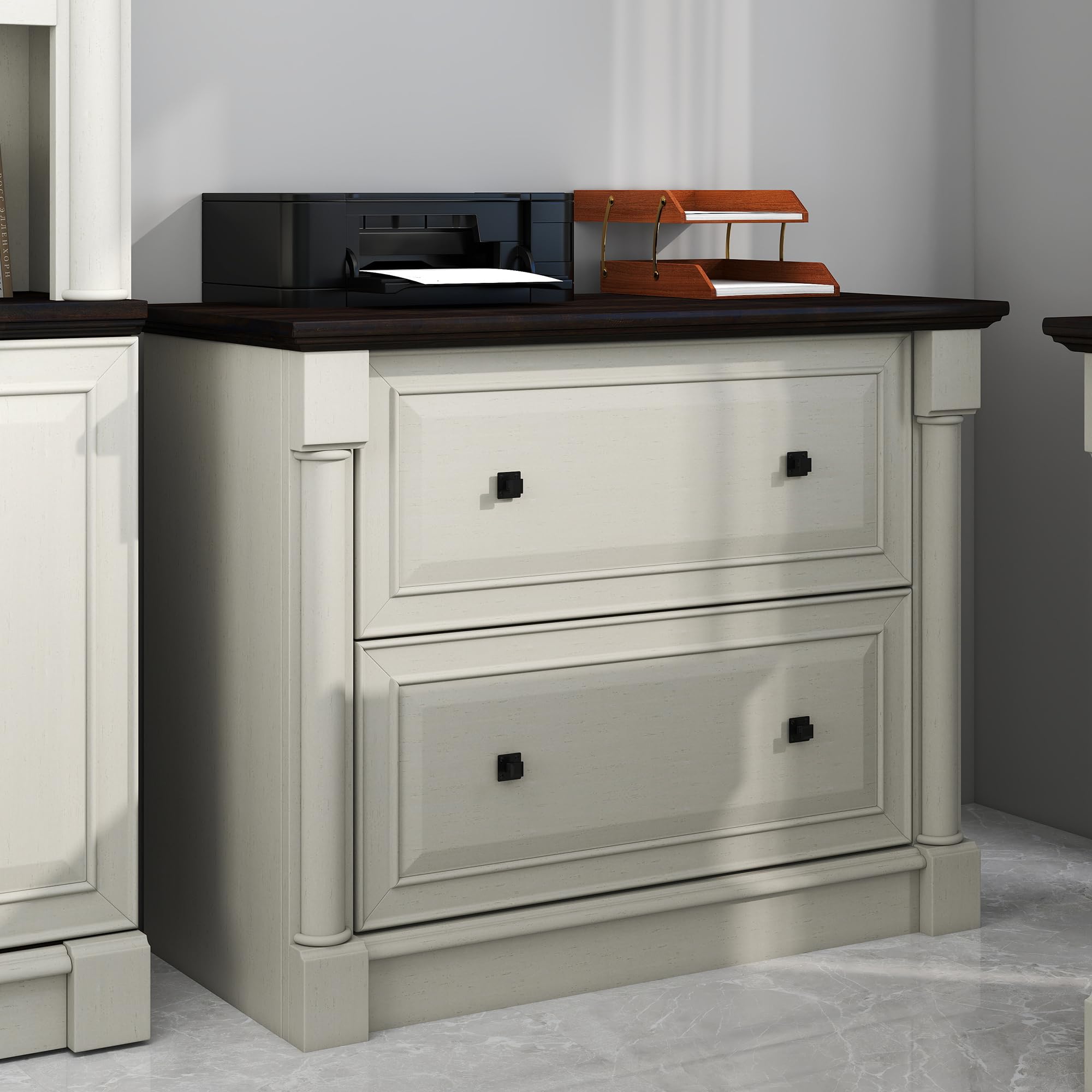 2-Drawer Roman Column Lateral File Cabinet