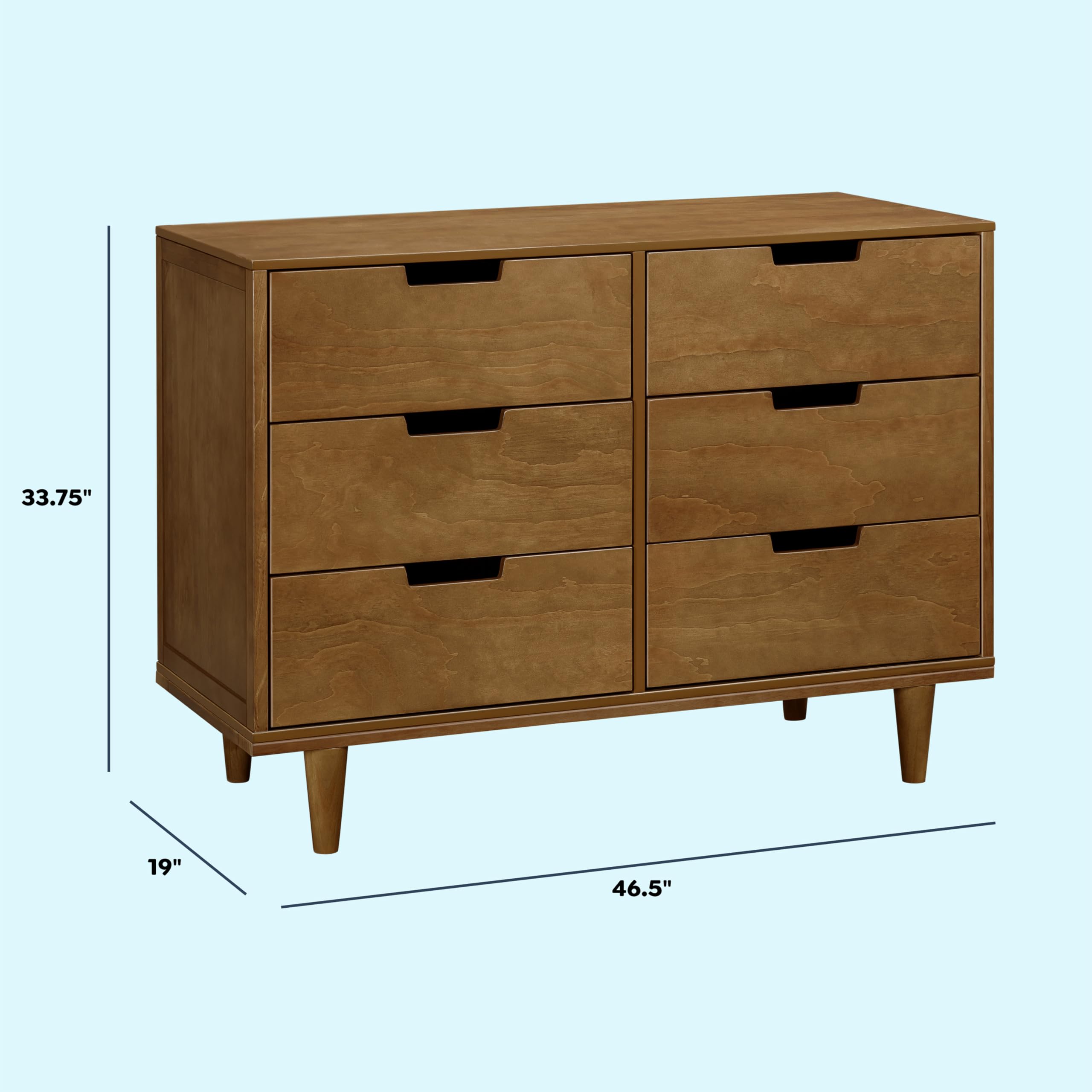 Marley 6-Drawer Dresser - Walnut