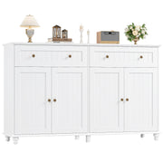 White Buffet Cabinet with Storage