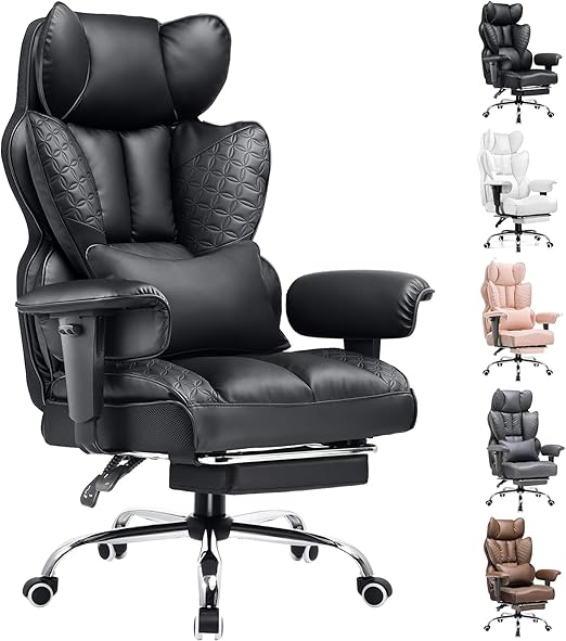 Ergonomic Gaming Office Chair with Footrest
