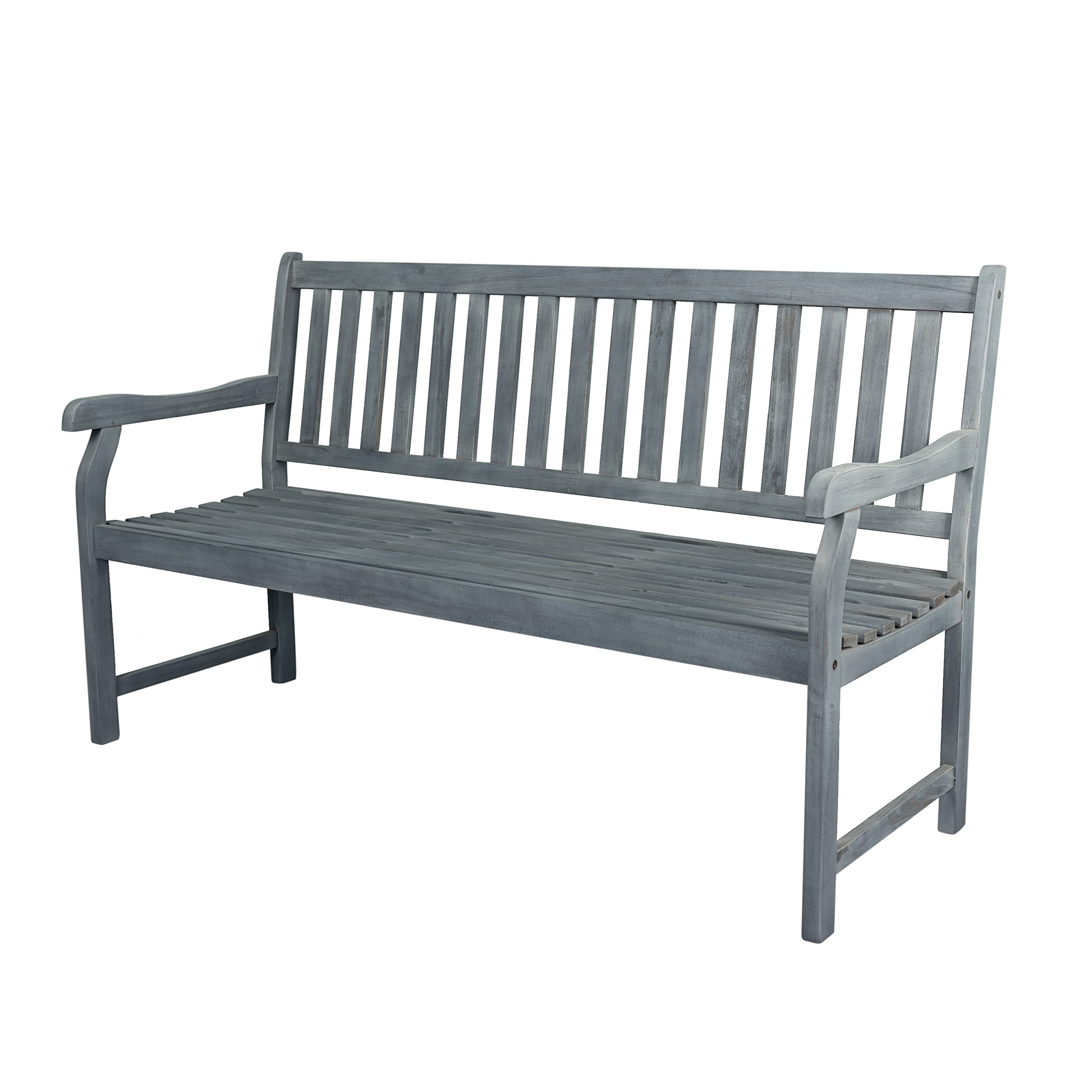 Laurel 59" 3-Seat Acacia Wood Garden Bench