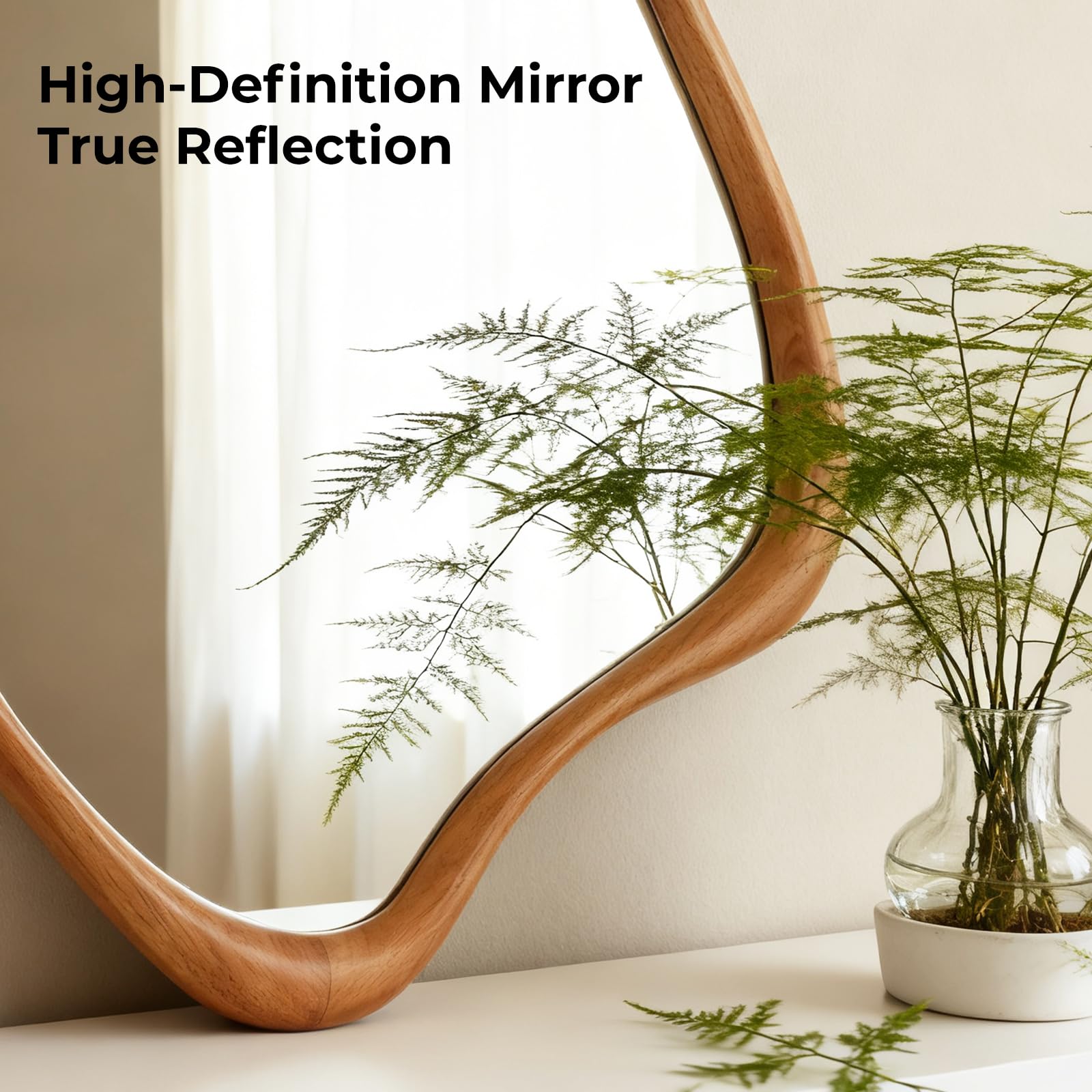 Asymmetrical Irregular Wall Mirror 29" x 23"