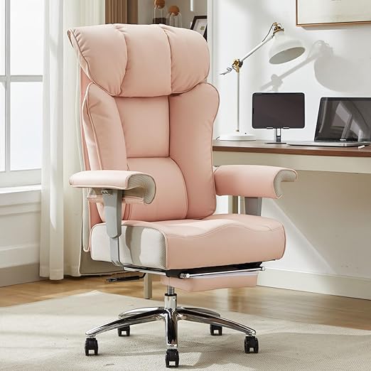 Heavy Duty Executive Office Chair with Footrest