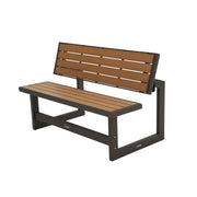 Convertible Bench Table with Faux Wood Construction
