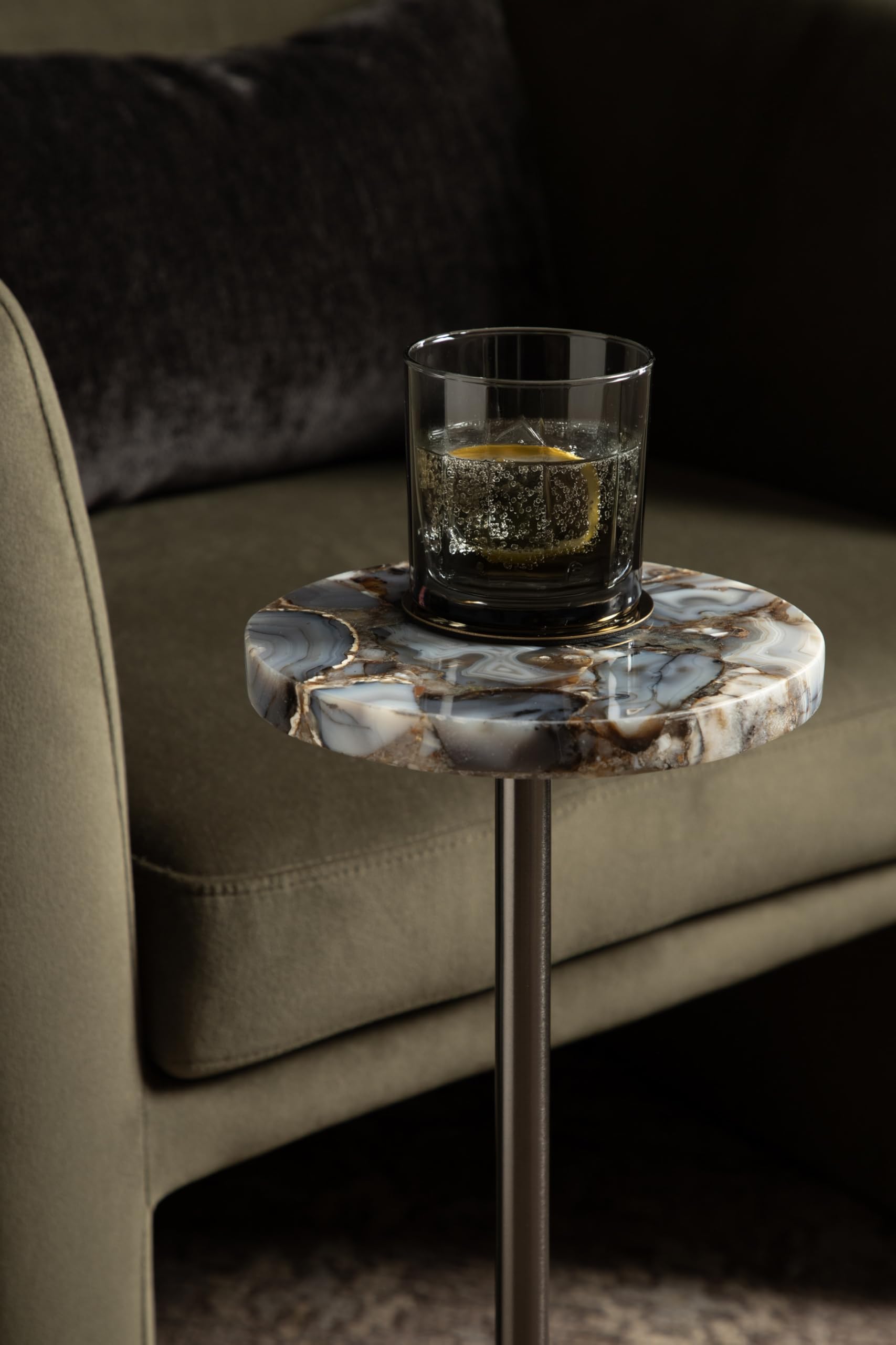 Sitara Modern Coastal Round Drink Table