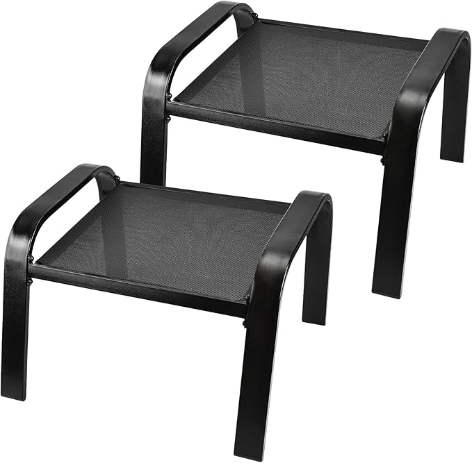 Patio Ottoman Footstool Set