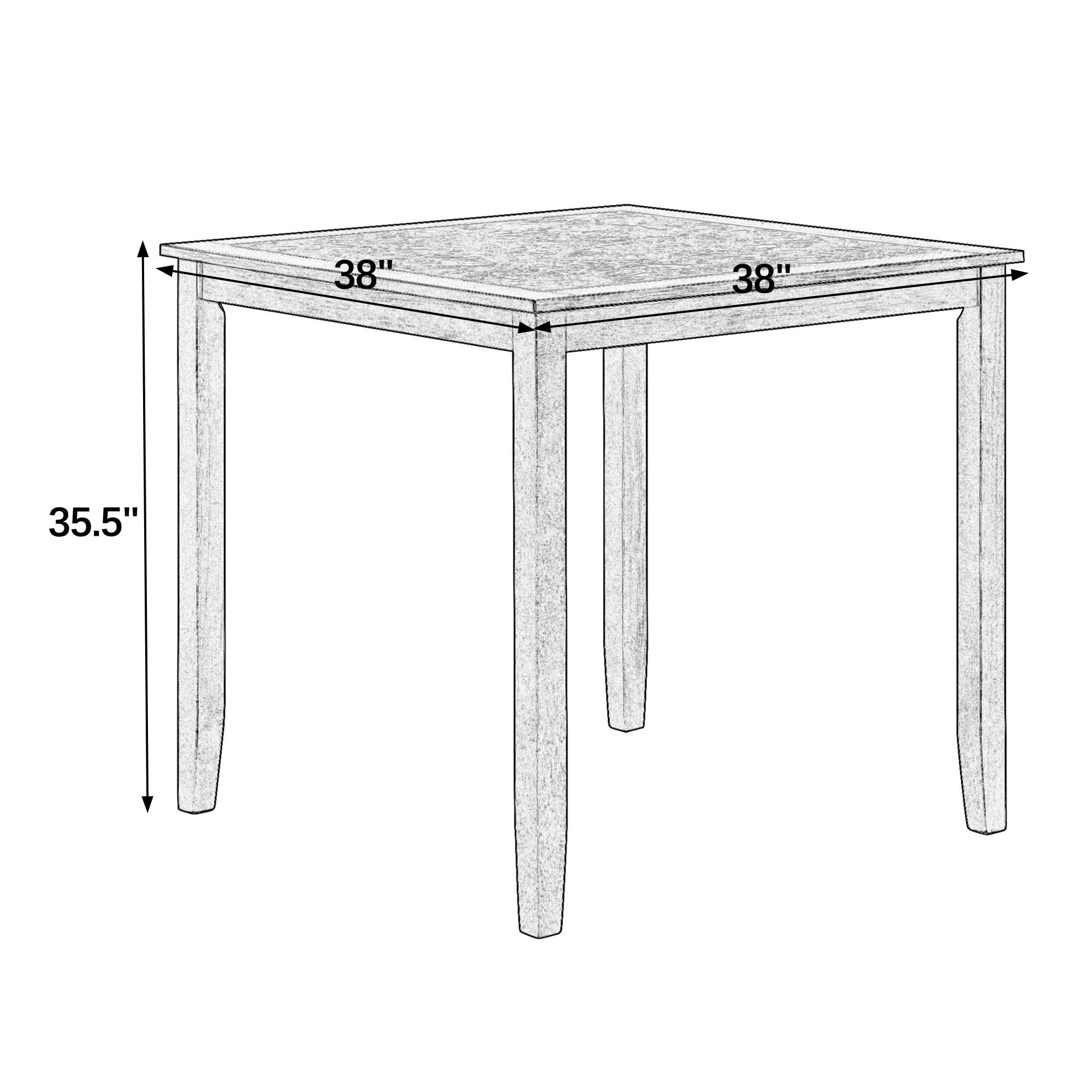 5-Piece Counter Height Dining Set