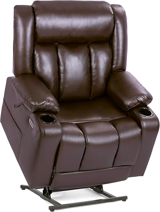 Oversized Power Lift Recliner Chair with Massage and Heat