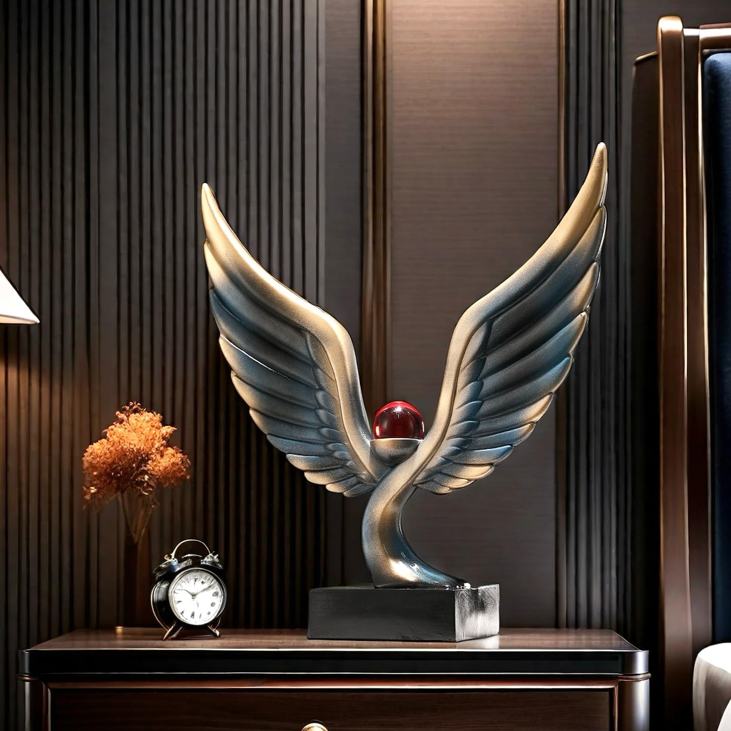 Abstract Eagle Crystal Ball Statue