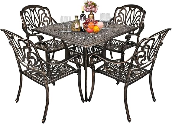 7-Piece Cast Aluminum Outdoor Dining Set