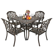 5-Piece Cast Aluminum Patio Dining Set