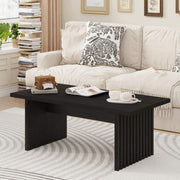 Black Oak Fluted Coffee Table 43 Inch