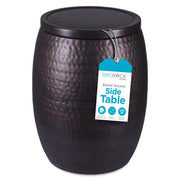 Iron Storage Side Table with Removable Lid