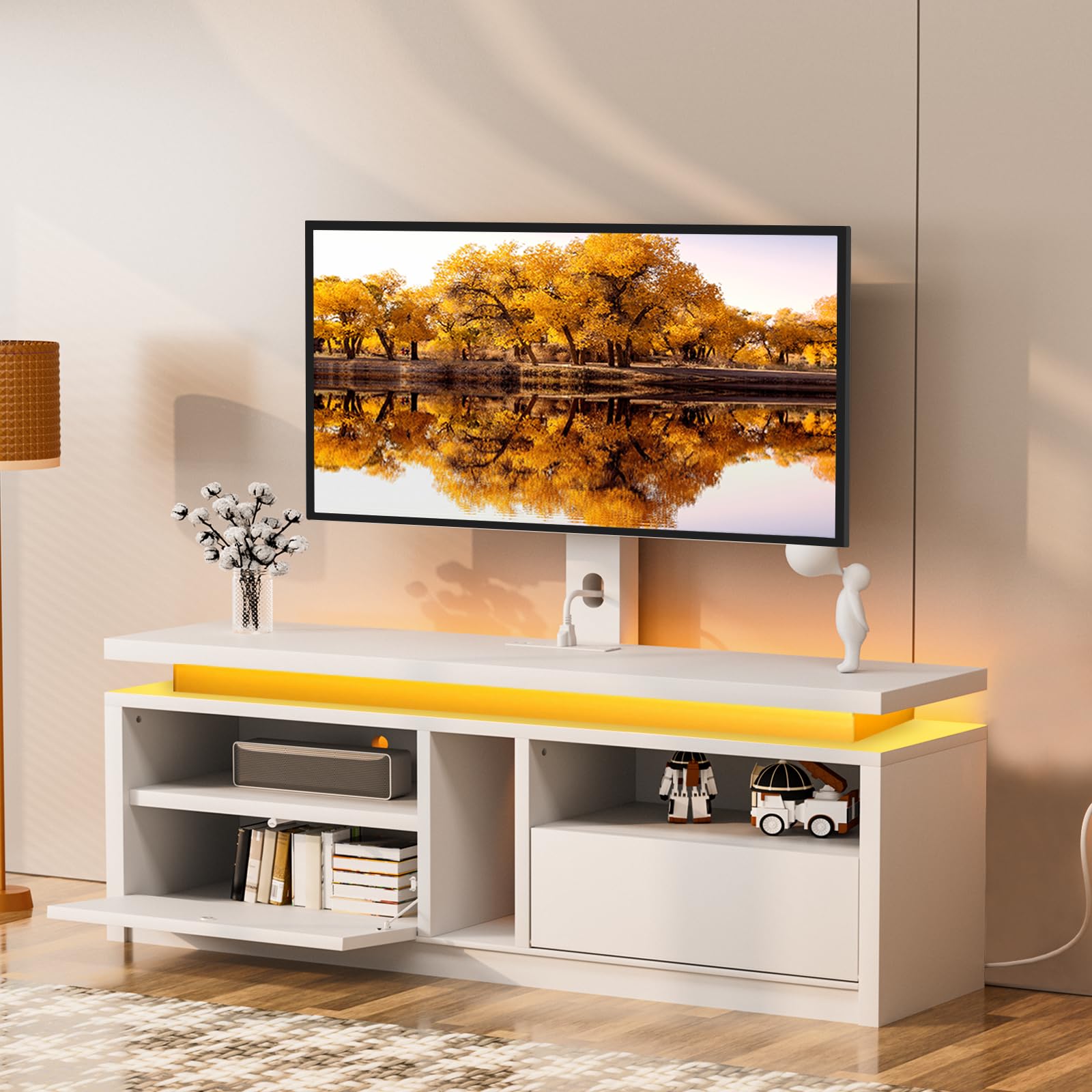 TV Stand with Mount for 75 Inch TV