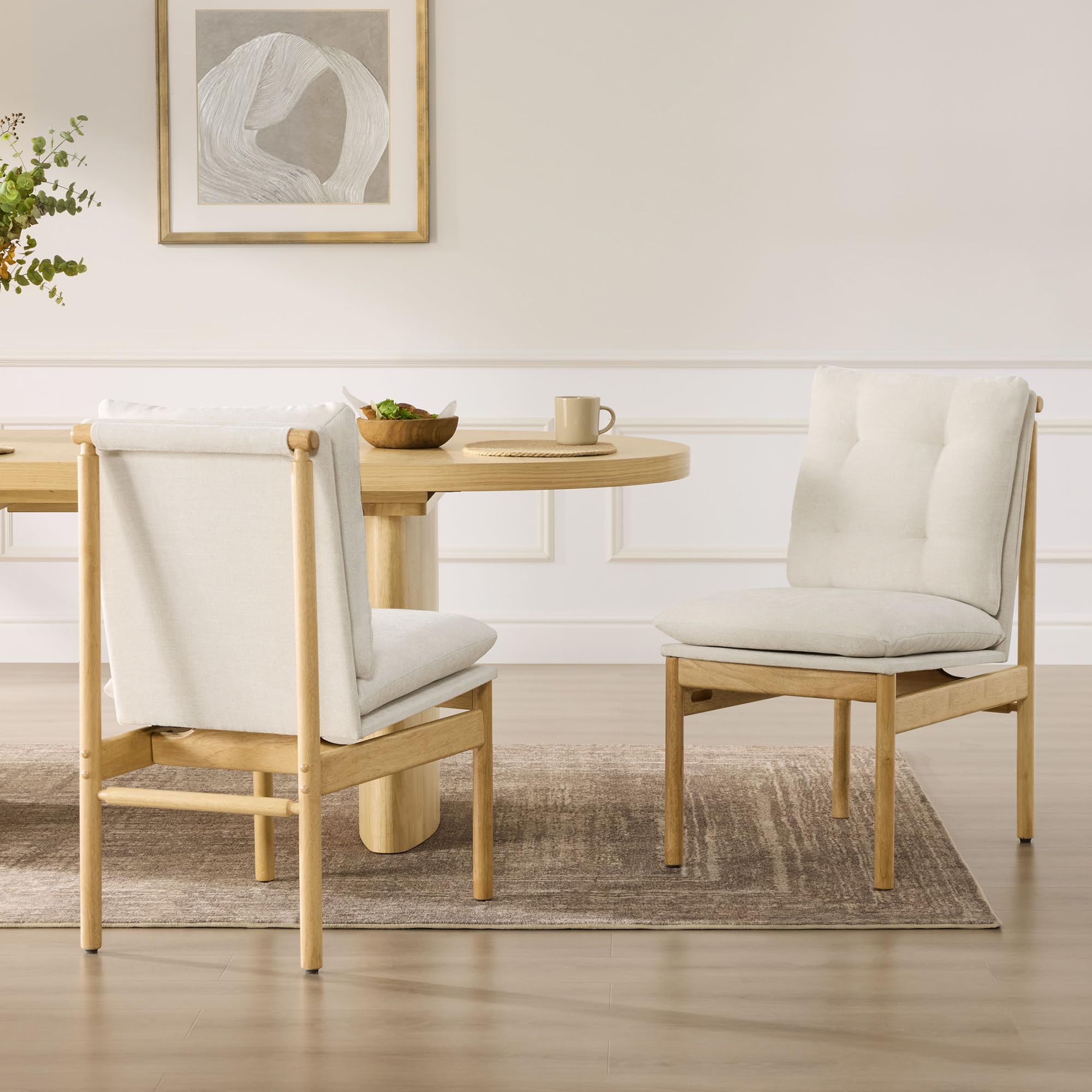 Mid Century Modern Dining Chairs Set of 2