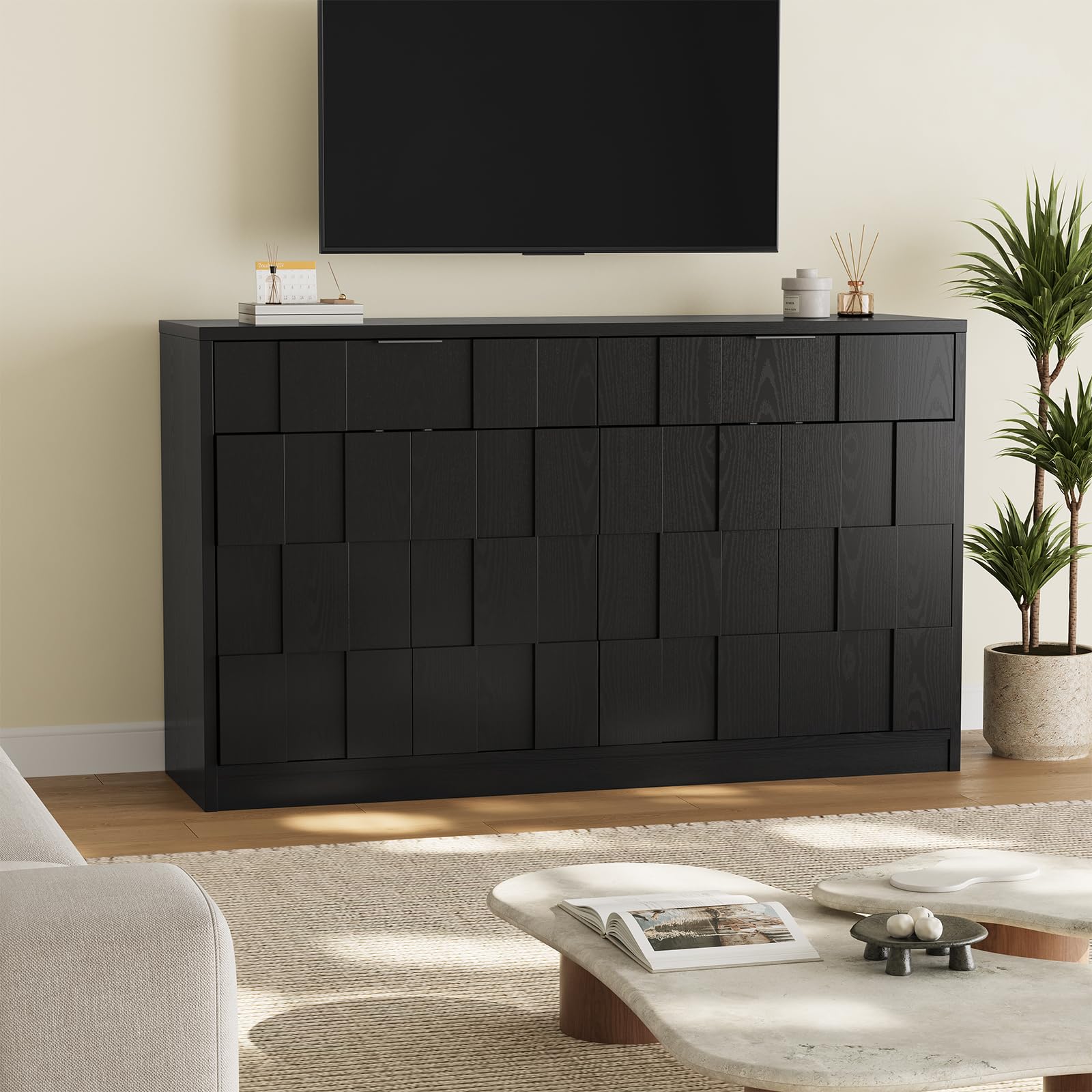 61" Sideboard Buffet Cabinet with Storage