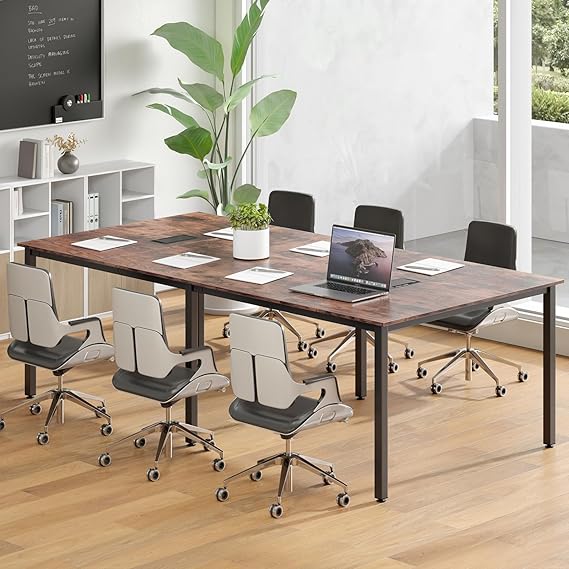 8 FT Conference Table with Cable Management