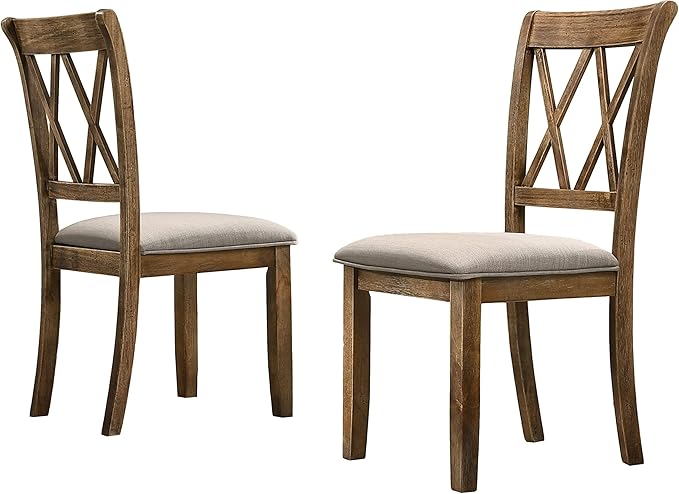 Fabric Upholstered Dining Chair Set of 2