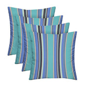 Sunbrella Square Throw Pillows Set of 4 - 17x17 Outdoor Cushions