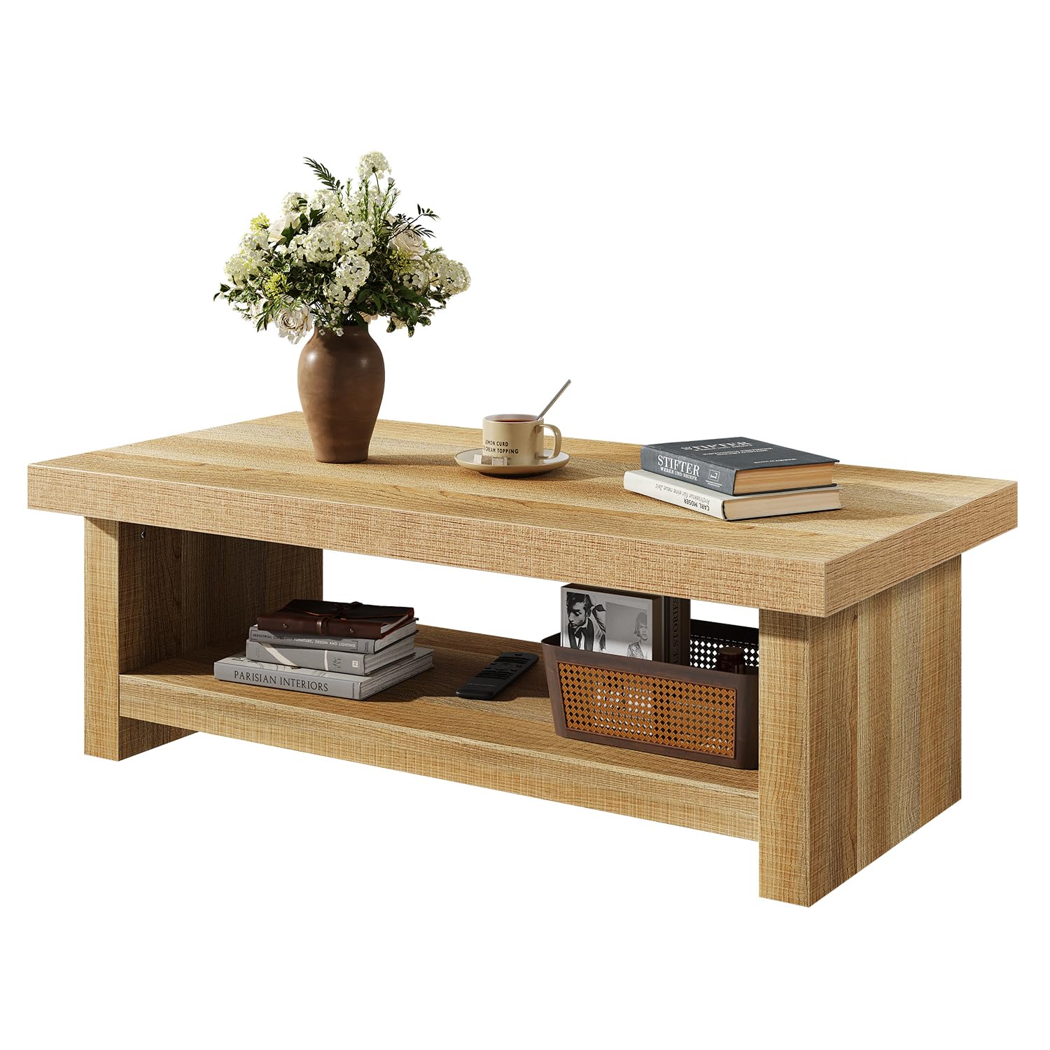 Rectangle Coffee Table with Storage