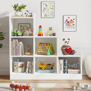 6-Cube Kids Bookshelf and Toy Storage Organizer