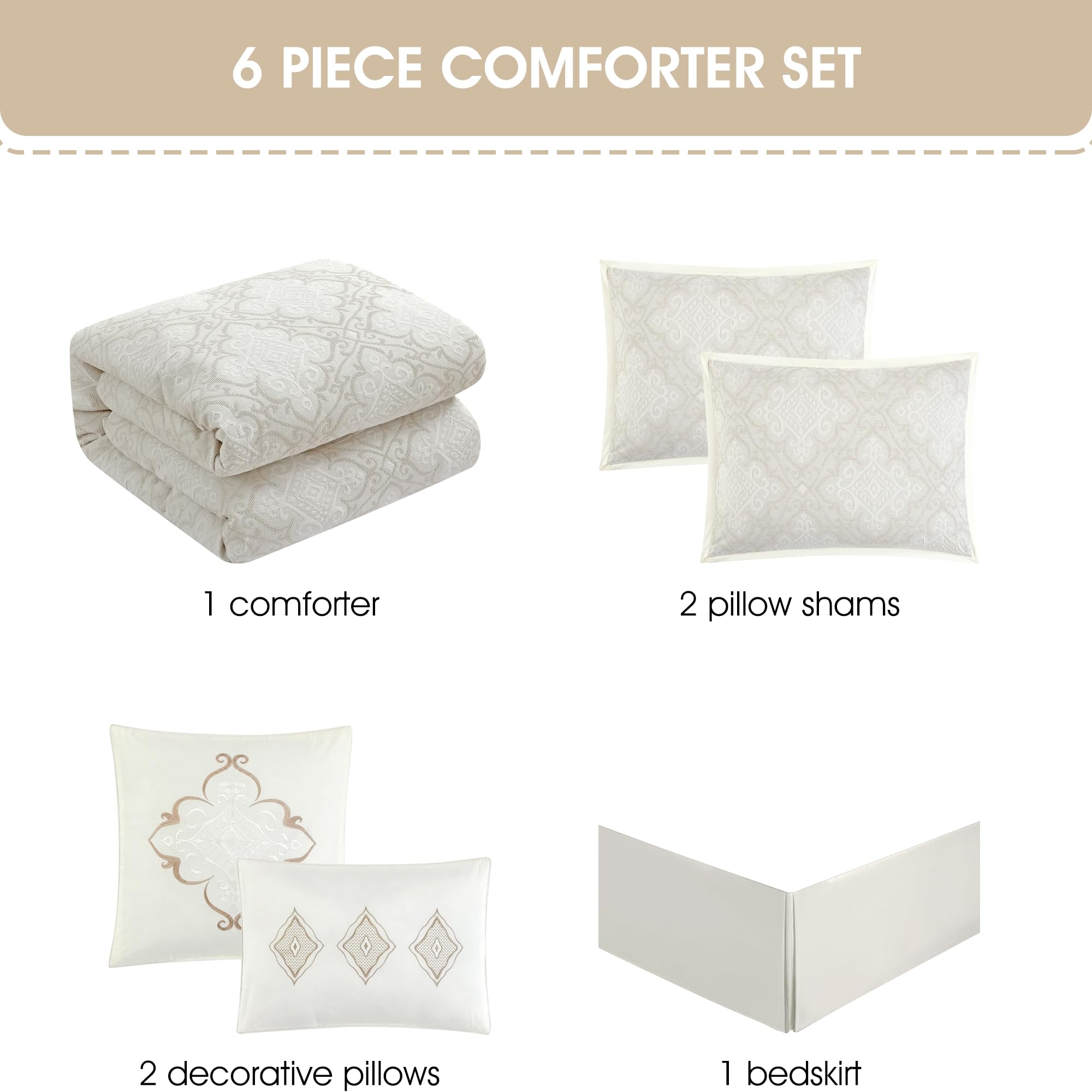 King Size Jacquard Comforter Set