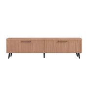 Jodie 69" TV Stand with Wood Ribbed Drawers