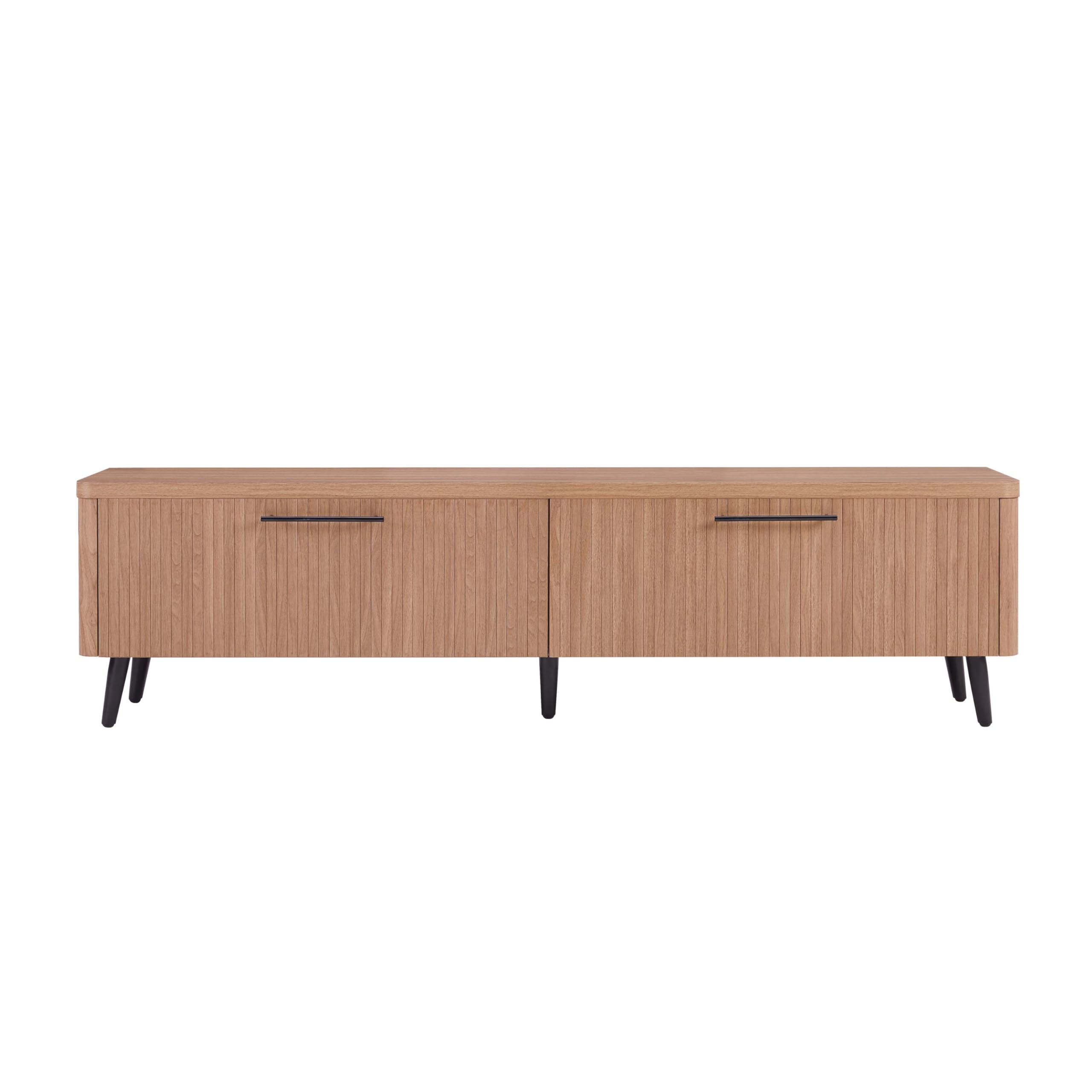 Jodie 69" TV Stand with Wood Ribbed Drawers