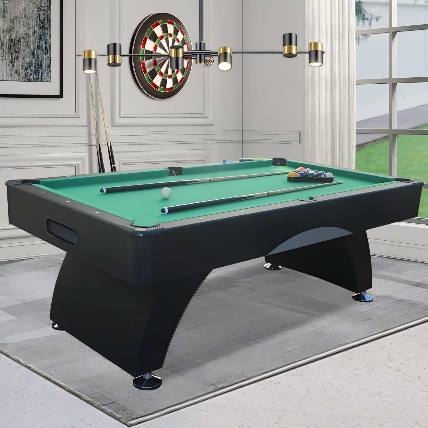 7FT Pool Table with Automatic Ball Return