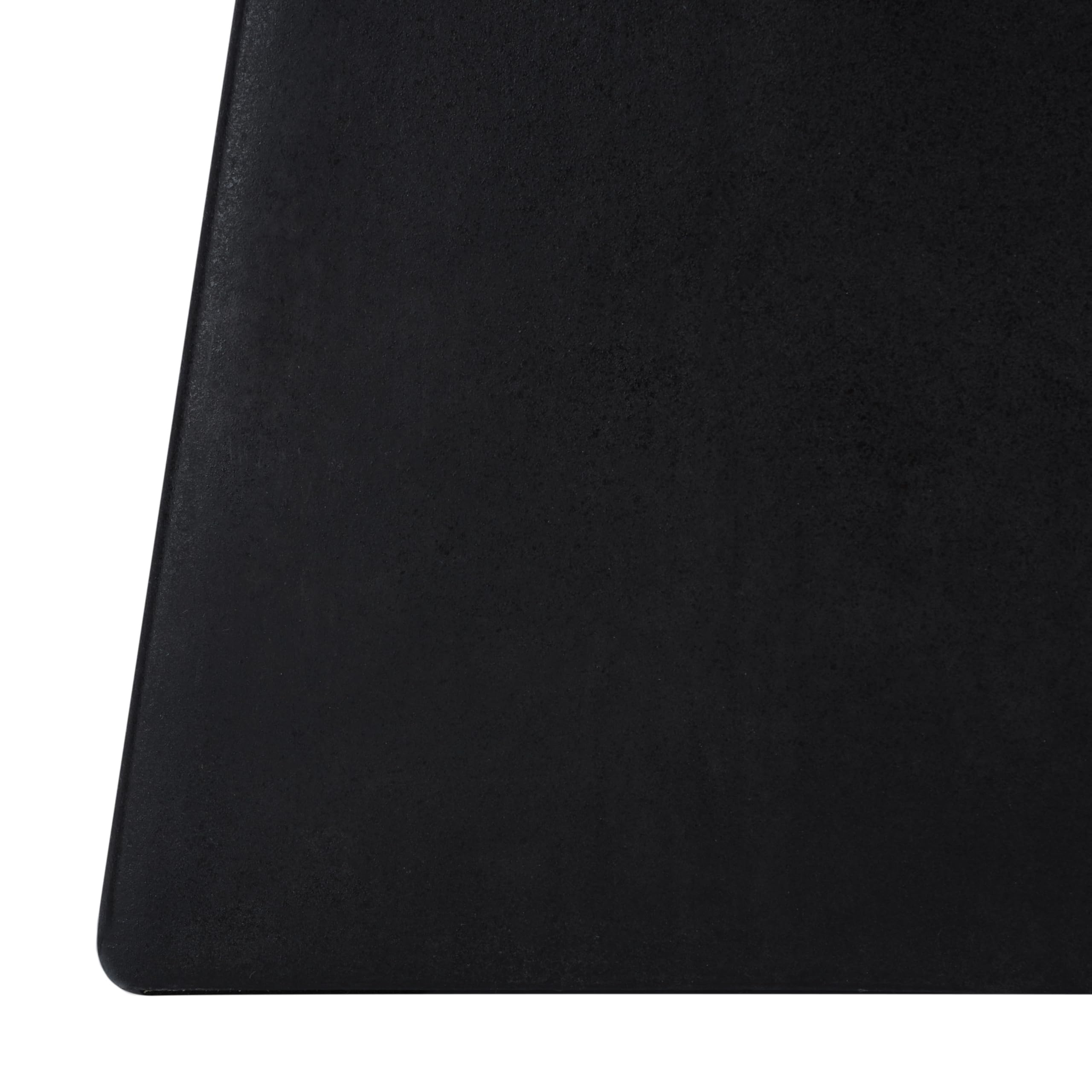 Modern Concrete Accent Table - Black Square End Table