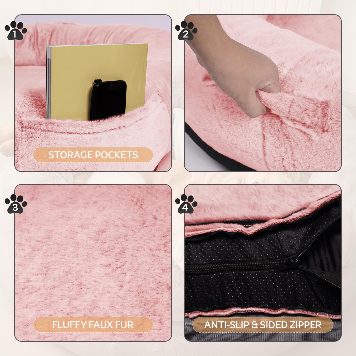 Human Sized Dog Bed for Adults and Pets