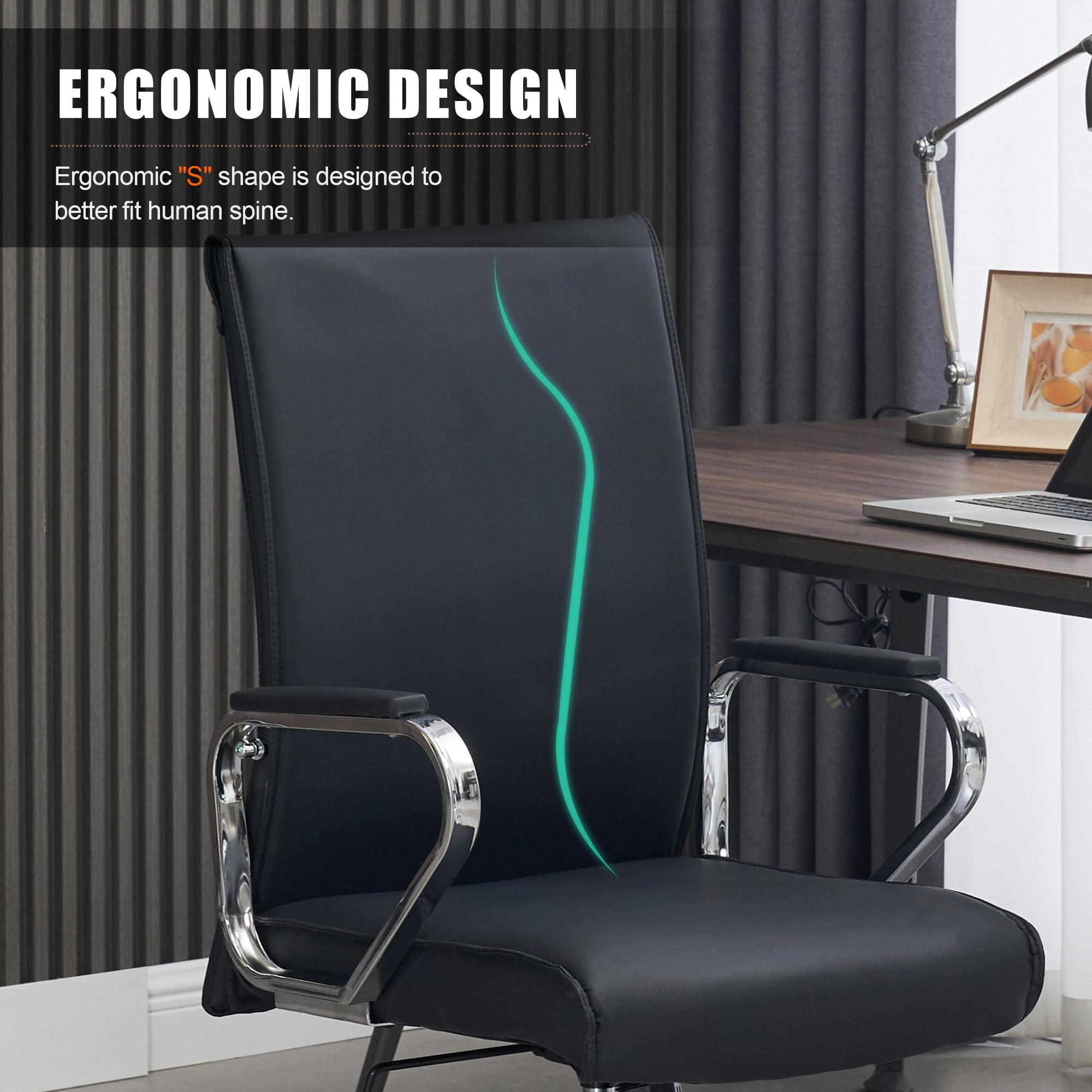 Ergonomic Leather Office Chair