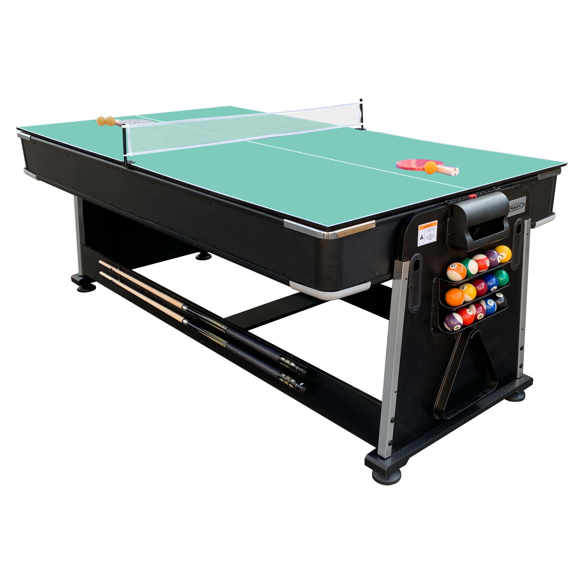 7-Foot 3-in-1 Multi-Game Swivel Table