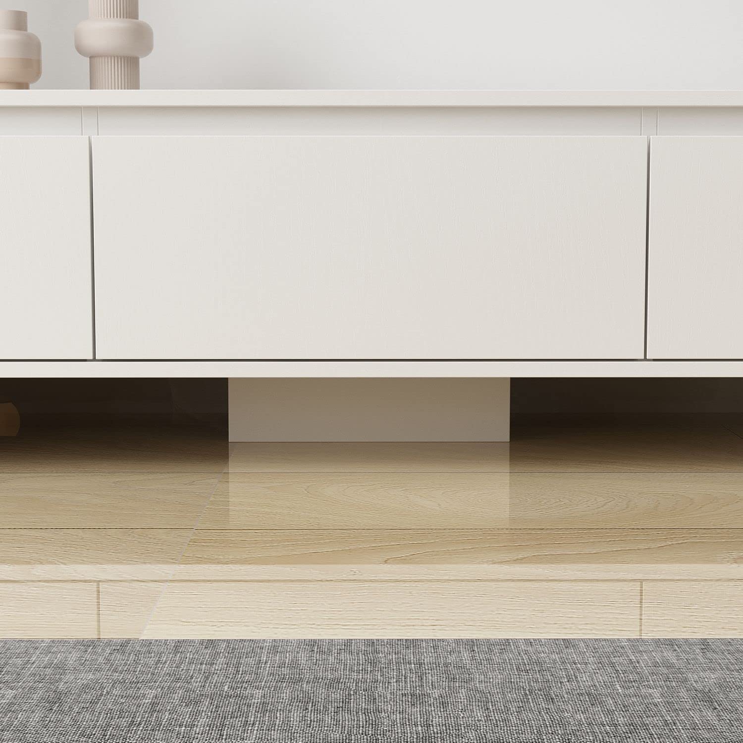 Extendable TV Console Table with Drawers