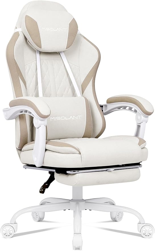 Ergonomic Gaming Chair with Massage Lumbar Support