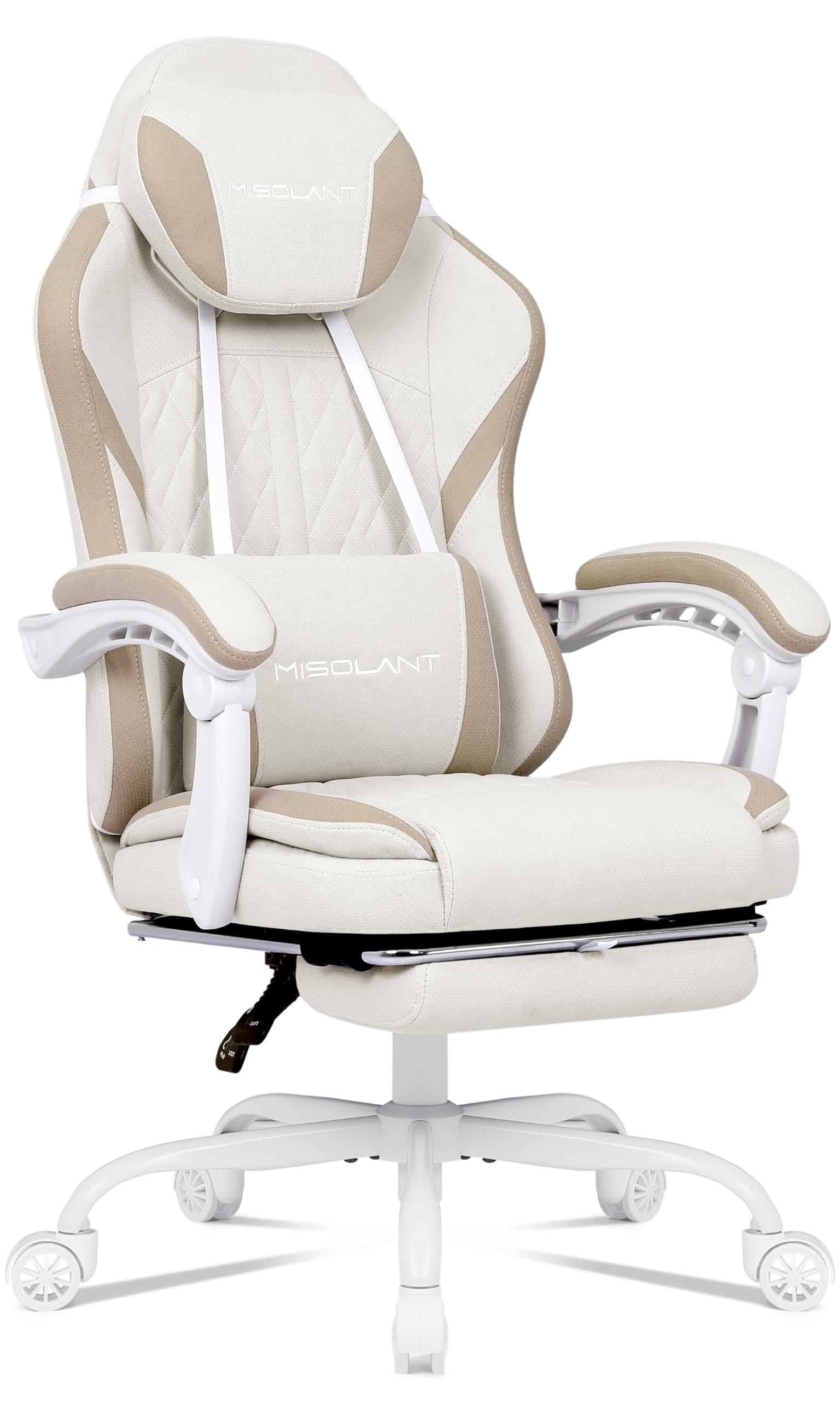 Ergonomic Gaming Chair with Massage Lumbar Support