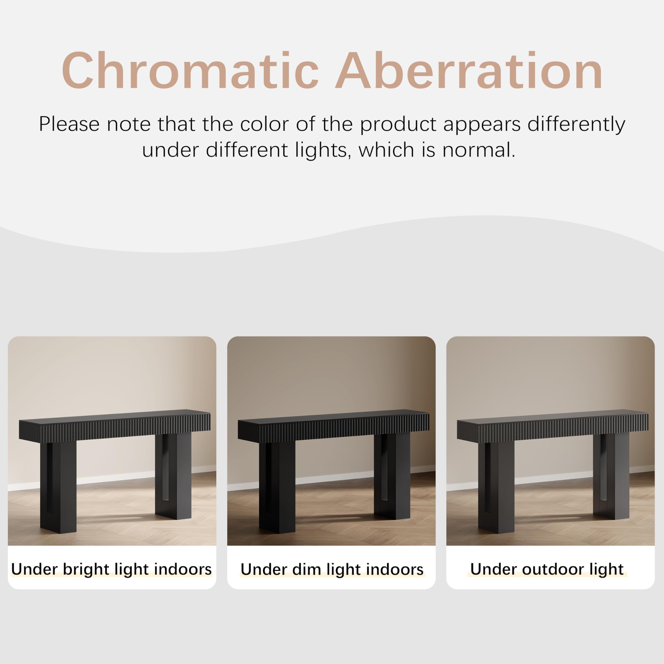 63-Inch Fluted Console Table