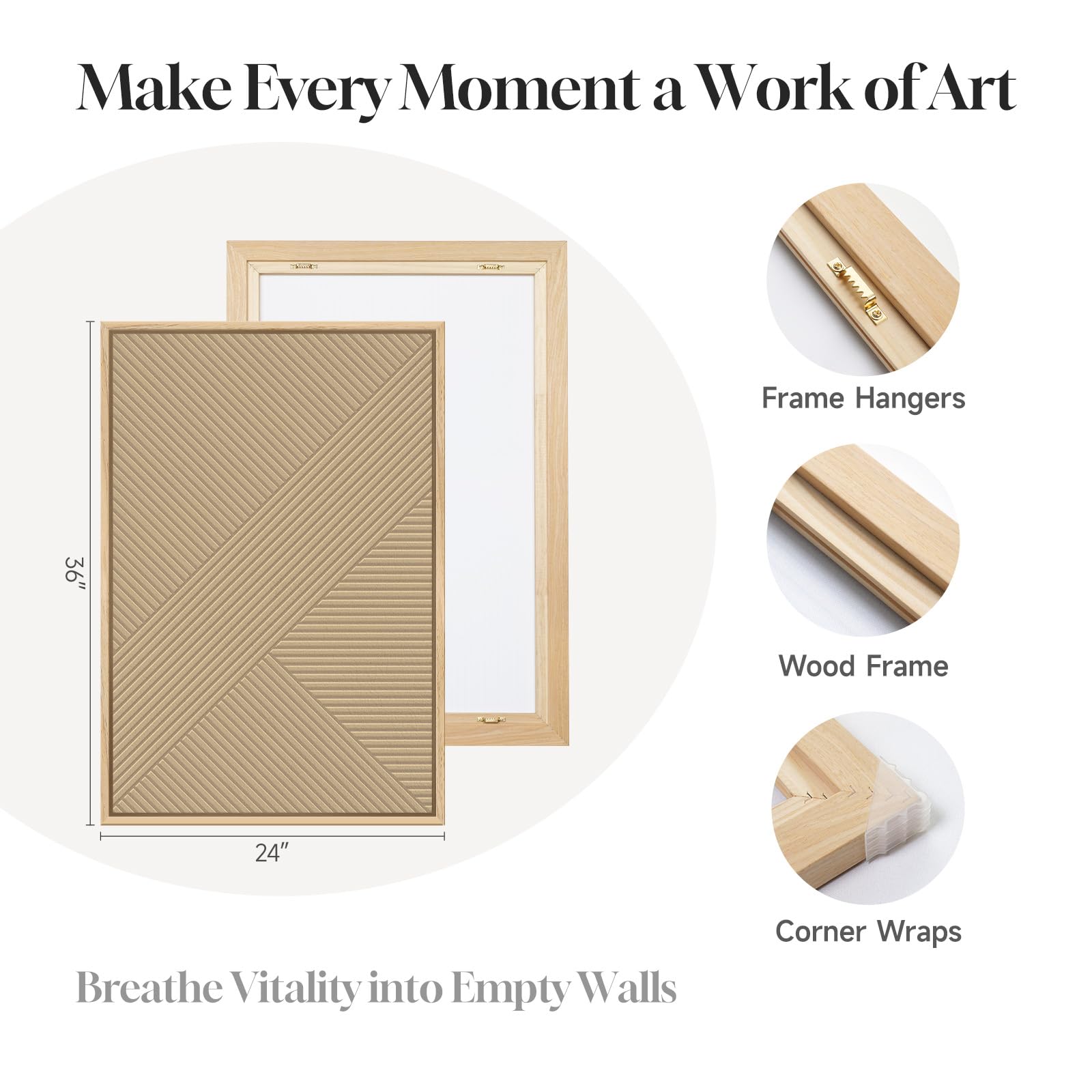 3D Textured Boho Abstract Wall Art Set