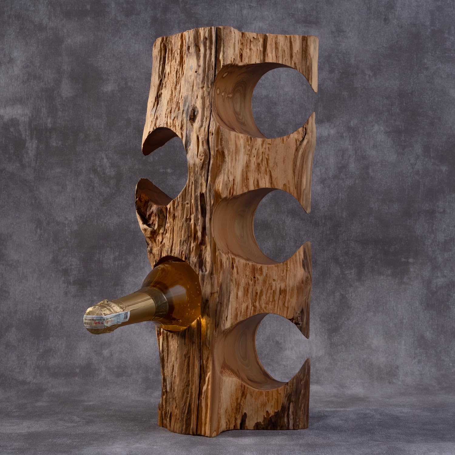 Solid Wood Wine Rack for 6 Bottles