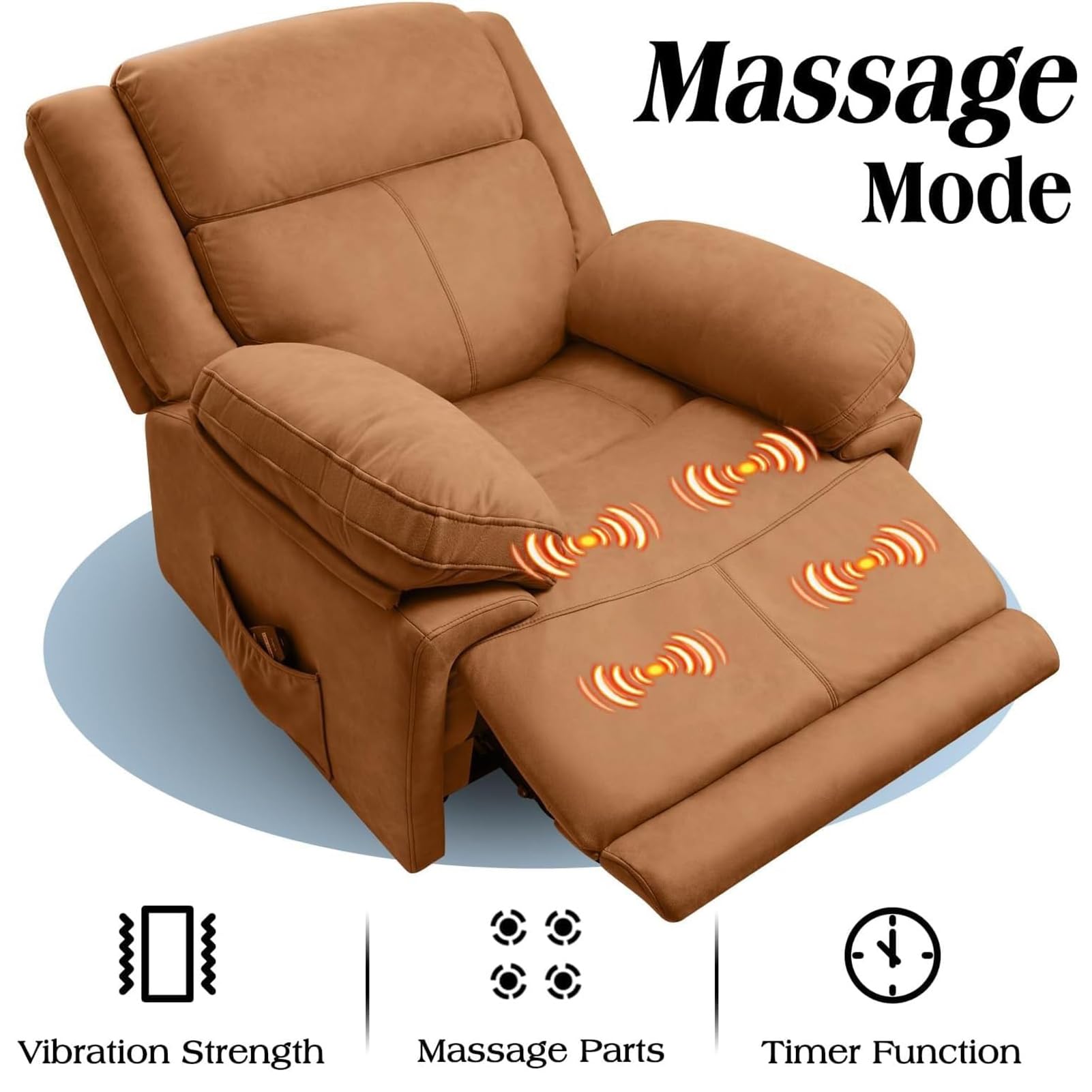 Electric Power Lift Recliner Chair with Massage and Heat