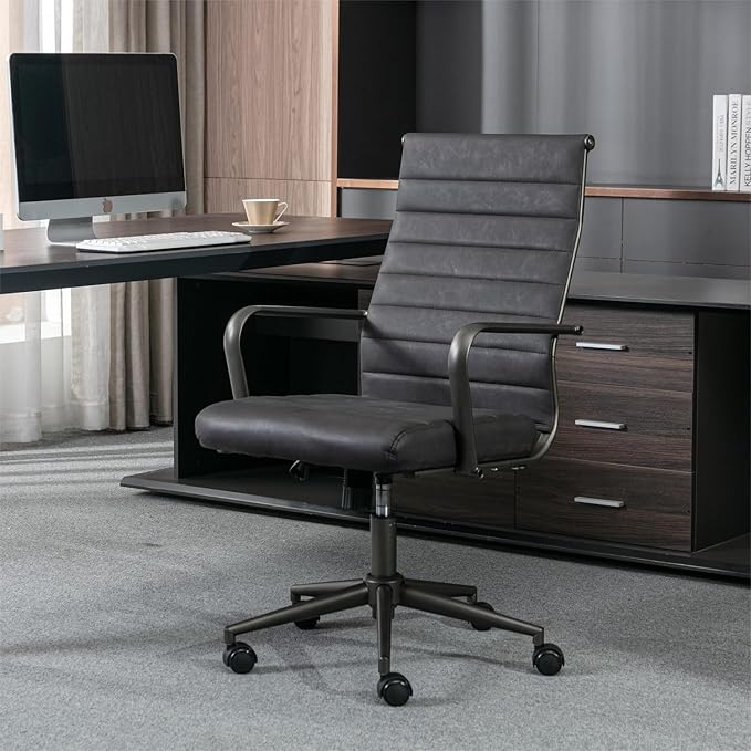 Ergonomic Executive Office Chair with Adjustable Height