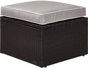 All-Weather Wicker Outdoor Ottoman