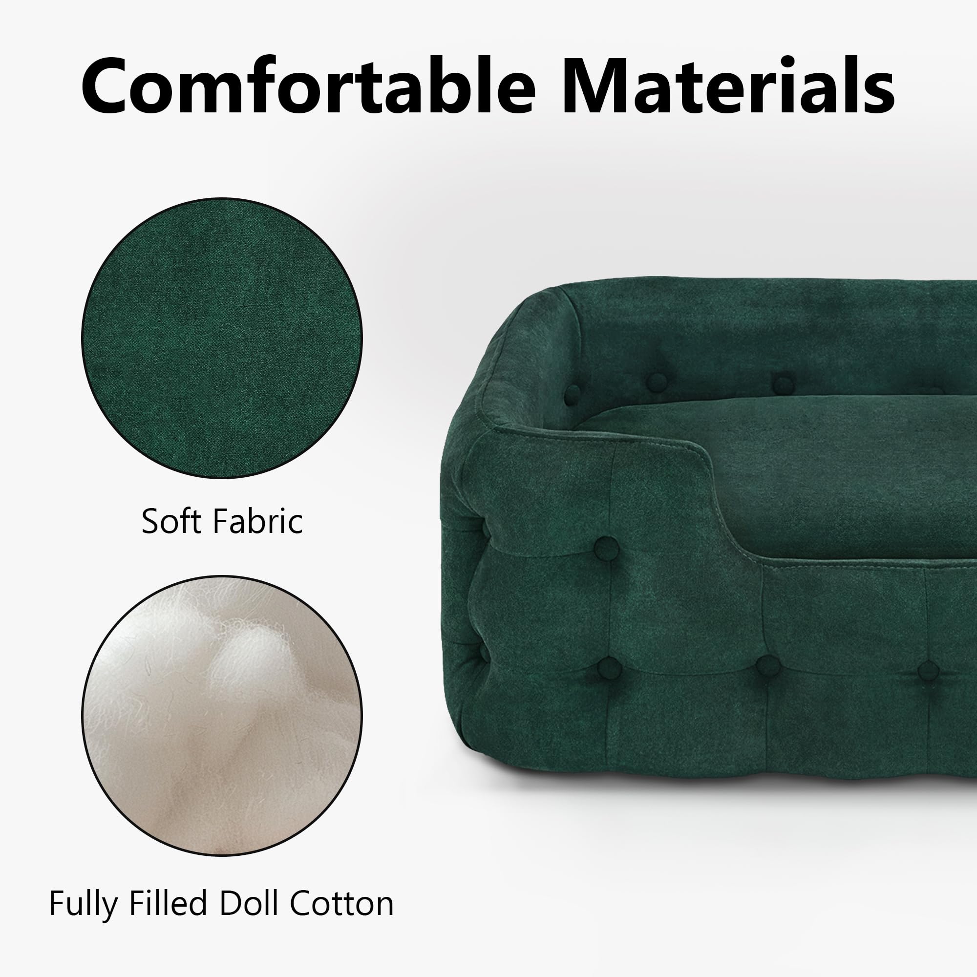 Dog Sofa Bed with Washable Cushion Cover 33 Inches