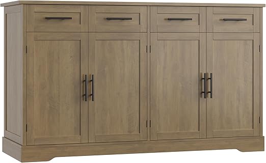 60" Large Buffet Sideboard with Storage