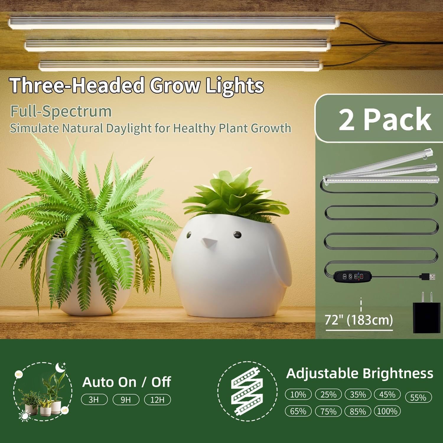 6-Tier Plant Stand with Grow Lights