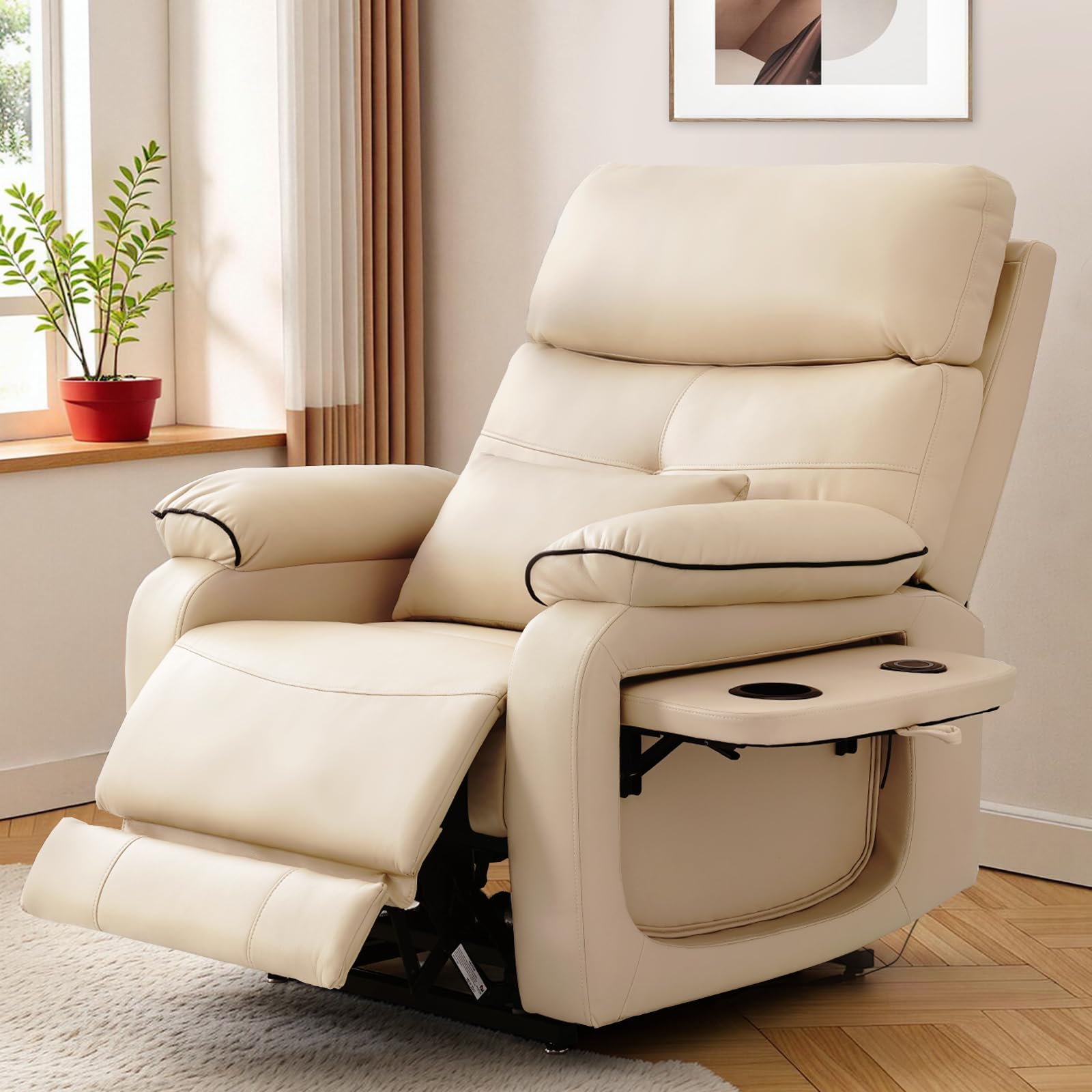 Dual Motor Infinite Position Lift Recliner with Massage and Heat