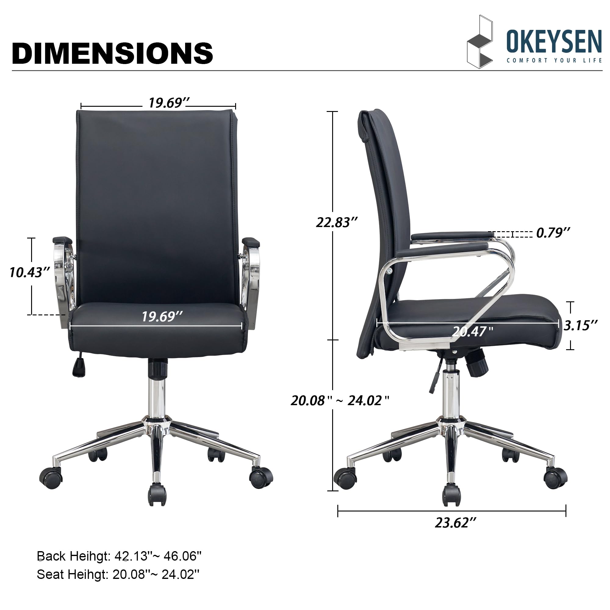 Ergonomic Leather Office Chair